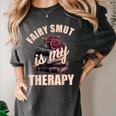 Fairy Smut Is My Therapy Romantasy Spicy Books Faerie Tales Women's Comfort Colors T-Shirt Pepper