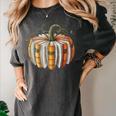 Fall Book Pumpkin Fall Librarians Bookworm Teachers Students Women's Comfort Colors T-Shirt Pepper