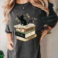 Fantasy Drama Tragedy Cat Book Lover Reading Humor Women's Comfort Colors T-Shirt Pepper Fantasy Drama Tragedy Cat Book Lover Reading Humor Women's Comfort Colors T-Shirt Pepper