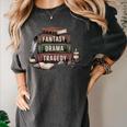 Fantasy Drama Tragedy Gothic Book Lover Bookworm Women's Comfort Colors T-Shirt Pepper Fantasy Drama Tragedy Gothic Book Lover Bookworm Women's Comfort Colors T-Shirt Pepper