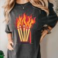 Flames And Lighter Costume For Matchbook Lovers Women's Comfort Colors T-Shirt Pepper