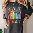 Floral Foxglove Daisy Tulip 8647 Books Lover Blooming Flower Women's Comfort Colors T-Shirt Pepper Floral Foxglove Daisy Tulip 8647 Books Lover Blooming Flower Women's Comfort Colors T-Shirt Pepper