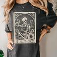 Floral The Reader Tarot Card Skeleton Reading Book Women's Comfort Colors T-Shirt Pepper Floral The Reader Tarot Card Skeleton Reading Book Women's Comfort Colors T-Shirt Pepper