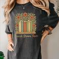 Flourish Dream Thrive Resist 84 67 Book Reading Nature Lover Women's Comfort Colors T-Shirt Pepper Flourish Dream Thrive Resist 84 67 Book Reading Nature Lover Women's Comfort Colors T-Shirt Pepper