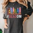 Freadom Anti Ban Books Freedom To Read Book Lover Reading Women's Comfort Colors T-Shirt Pepper Freadom Anti Ban Books Freedom To Read Book Lover Reading Women's Comfort Colors T-Shirt Pepper