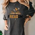 Freadom Anti Banned Books Lovers Reading Librarian Bookworm Women's Comfort Colors T-Shirt Pepper