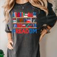 Freadom To Read Book Lover Reading Freedom Women's Comfort Colors T-Shirt Pepper