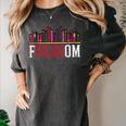 Freadom Shelf Read Reading Book Librarian Men Women Kids Women's Comfort Colors T-Shirt Pepper