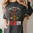 Freadom Tree Read Reading Librarian Book Across America Women's Comfort Colors T-Shirt Pepper