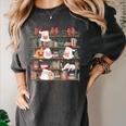 Ghost Christmas Reading Book Lover Library Christmas Teacher Women's Comfort Colors T-Shirt Pepper Ghost Christmas Reading Book Lover Library Christmas Teacher Women's Comfort Colors T-Shirt Pepper