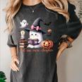 Ghost Reading Book Coquette Bow Halloween Girl Toddler Kid Women's Comfort Colors T-Shirt Pepper Ghost Reading Book Coquette Bow Halloween Girl Toddler Kid Women's Comfort Colors T-Shirt Pepper