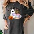 Ghost Reading Halloween Women Teacher Book Lover Women's Comfort Colors T-Shirt Pepper Ghost Reading Halloween Women Teacher Book Lover Women's Comfort Colors T-Shirt Pepper