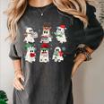 Ghost Santa Elf Squad Read Books Bookish Librarian Christmas Women's Comfort Colors T-Shirt Pepper Ghost Santa Elf Squad Read Books Bookish Librarian Christmas Women's Comfort Colors T-Shirt Pepper