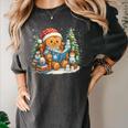 Gingerbread Reading Book Lovers Christmas Bookworm Librarian Women's Comfort Colors T-Shirt Pepper Gingerbread Reading Book Lovers Christmas Bookworm Librarian Women's Comfort Colors T-Shirt Pepper