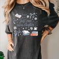 Girl Coquette Bow Just One More Chapter Book Bookish Reading Women's Comfort Colors T-Shirt Pepper