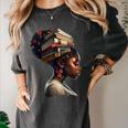 Girl Crown Of Books African Teacher Black History BHM Women's Comfort Colors T-Shirt Pepper