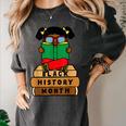 Girl Kid Reading Book Black History Month Bookworm Women's Comfort Colors T-Shirt Pepper