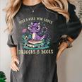 Girls Loves Dragon Books Fantasy Girls Kids Toddler Women Women's Comfort Colors T-Shirt Pepper Girls Loves Dragon Books Fantasy Girls Kids Toddler Women Women's Comfort Colors T-Shirt Pepper