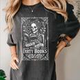 Good Girl Dirty Books Humor Dark Romance Bookworm Women's Comfort Colors T-Shirt Pepper