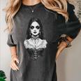 Gothic Goth Girl Woman Movie Book Art Women's Comfort Colors T-Shirt Pepper Gothic Goth Girl Woman Movie Book Art Women's Comfort Colors T-Shirt Pepper