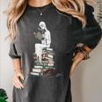 Gothic Librarian Halloween Books Tee For Teachers Women's Comfort Colors T-Shirt Pepper