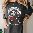 Grim Reaper Bookworm Cute Book Reading Halloween Women's Comfort Colors T-Shirt Pepper Grim Reaper Bookworm Cute Book Reading Halloween Women's Comfort Colors T-Shirt Pepper