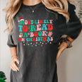 Groovy Christmas Most Likely To Read A Book On Christmas Women's Comfort Colors T-Shirt Pepper Groovy Christmas Most Likely To Read A Book On Christmas Women's Comfort Colors T-Shirt Pepper