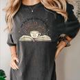 Groovy Flowers Love God Drink Coffee Read Books Christian Women's Comfort Colors T-Shirt Pepper