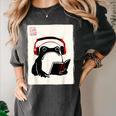 Grumpy Frog Books Music Kawaii Ink Japanese Women's Comfort Colors T-Shirt Pepper