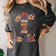Haha Made You Read Shirt Book Reader Flower Floral Women's Comfort Colors T-Shirt Pepper