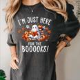 Halloween Book Lover Ghost Witch Books & Pumpkins Women's Comfort Colors T-Shirt Pepper Halloween Book Lover Ghost Witch Books & Pumpkins Women's Comfort Colors T-Shirt Pepper