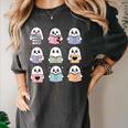 Halloween Ghosts Reading Books Pattern Spooky Kawaii Anime Women's Comfort Colors T-Shirt Pepper Halloween Ghosts Reading Books Pattern Spooky Kawaii Anime Women's Comfort Colors T-Shirt Pepper