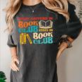 What Happens In Book Club Stays In Book Club Retro Women's Comfort Colors T-Shirt Pepper