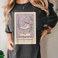 Hockey Romance Tarot Card Books Reader Cozy Reading Women's Comfort Colors T-Shirt Pepper
