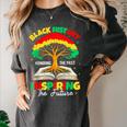 Honoring Past Inspiring Future History Month Book Tree Women's Comfort Colors T-Shirt Pepper