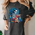Hot Tea & Spicy Books Skeleton Reader Women's Comfort Colors T-Shirt Pepper Hot Tea & Spicy Books Skeleton Reader Women's Comfort Colors T-Shirt Pepper
