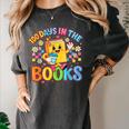 HUGvyn Preppy 100 Days In The Books Teacher Reading Coffee Women's Comfort Colors T-Shirt Pepper HUGvyn Preppy 100 Days In The Books Teacher Reading Coffee Women's Comfort Colors T-Shirt Pepper