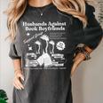 Husbands Against Book Boyfriends Book Boyfriends Club Women's Comfort Colors T-Shirt Pepper