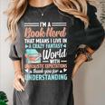 I'm a Book Nerd Bookworm Women's Comfort Colors T-Shirt Pepper