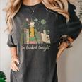 I'm Booked Tonight Floral Books Cozy Reading Graphic Women's Comfort Colors T-Shirt Pepper