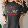 I'm a Huge Fan Of Hockey Players In Romance Books Women's Comfort Colors T-Shirt Pepper