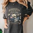 Introverted But Willing To Discuss Books Club Cozy Aesthetic Women's Comfort Colors T-Shirt Pepper