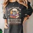 Introverted But Willing To Discuss Books Cozy Aesthetic Women's Comfort Colors T-Shirt Pepper Introverted But Willing To Discuss Books Cozy Aesthetic Women's Comfort Colors T-Shirt Pepper