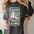 Introvert's Peaceful Solitude Graphic Leave Me Alone Quiet Women's Comfort Colors T-Shirt Pepper