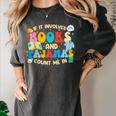 If It Involves Books And Pajamas Count Me In Reading Women's Comfort Colors T-Shirt Pepper