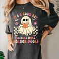 It's A Good Day To Read More Horror Books Halloween Women's Comfort Colors T-Shirt Pepper