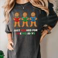 Just Booked For The Holidays Gingerbread Women's Comfort Colors T-Shirt Pepper Just Booked For The Holidays Gingerbread Women's Comfort Colors T-Shirt Pepper