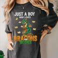 Just a Boy Who Loves Dragons And Books Reading Dragon Women's Comfort Colors T-Shirt Pepper Just a Boy Who Loves Dragons And Books Reading Dragon Women's Comfort Colors T-Shirt Pepper