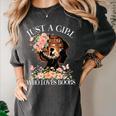 Just A Girl Who Loves Books Book Lover Reading For Women Women's Comfort Colors T-Shirt Pepper Just A Girl Who Loves Books Book Lover Reading For Women Women's Comfort Colors T-Shirt Pepper