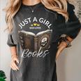 Just A Girl Who Loves Books Witchcraft Spell Book Halloween Women's Comfort Colors T-Shirt Pepper Just A Girl Who Loves Books Witchcraft Spell Book Halloween Women's Comfort Colors T-Shirt Pepper